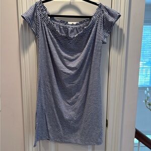 Vineyard Vines Blue and White Striped Blouse
